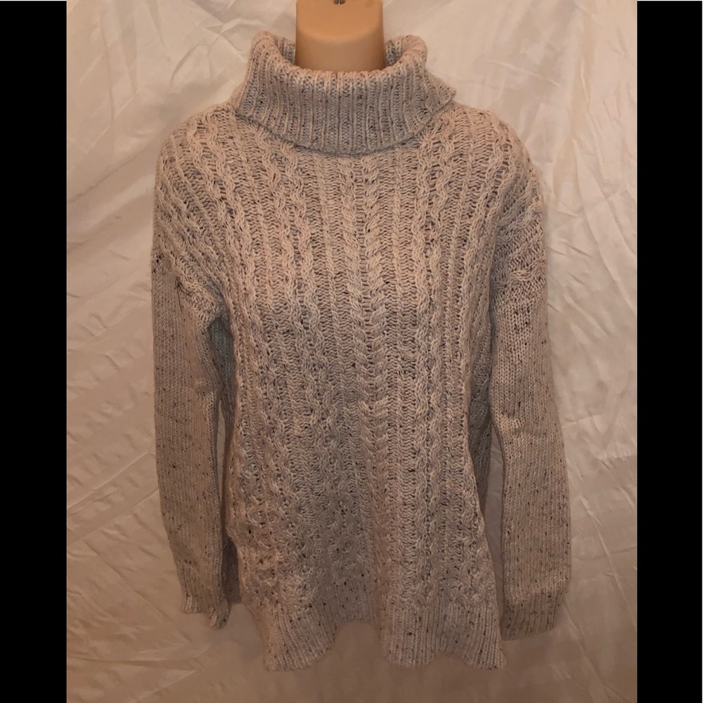 Garage Oversized Cable Knit Turtleneck Sweater